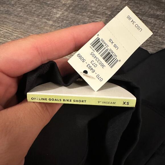 Offline by Aerie Black High Rise Biker Shorts BUNDLE XS - Picture 5 of 5